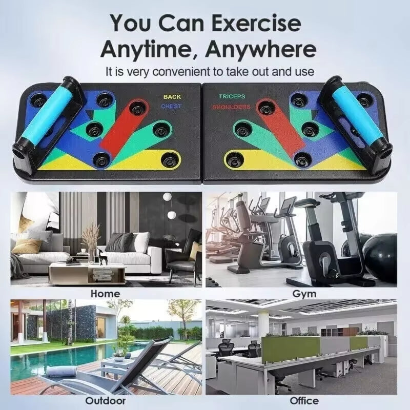 Ultimate 13-Function Push-Up Board - Portable Fitness Equipment for Muscle Building and Abdominal Enhancement