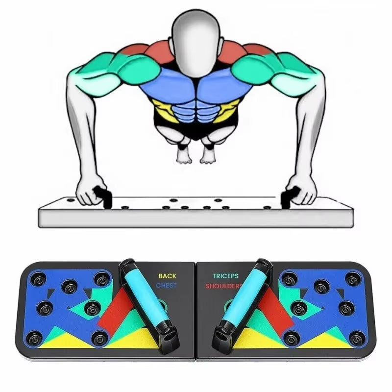 Ultimate 13-Function Push-Up Board - Portable Fitness Equipment for Muscle Building and Abdominal Enhancement