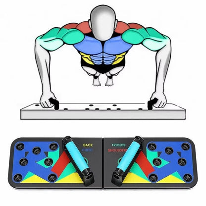Ultimate 13-Function Push-Up Board - Portable Fitness Equipment for Muscle Building and Abdominal Enhancement