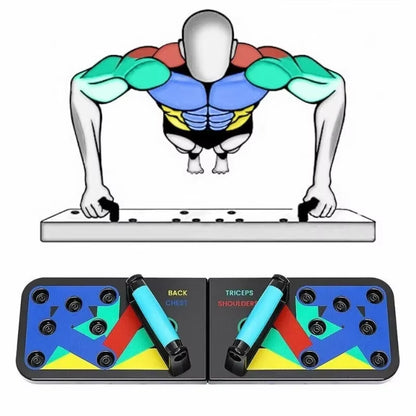 Ultimate 13-Function Push-Up Board - Portable Fitness Equipment for Muscle Building and Abdominal Enhancement