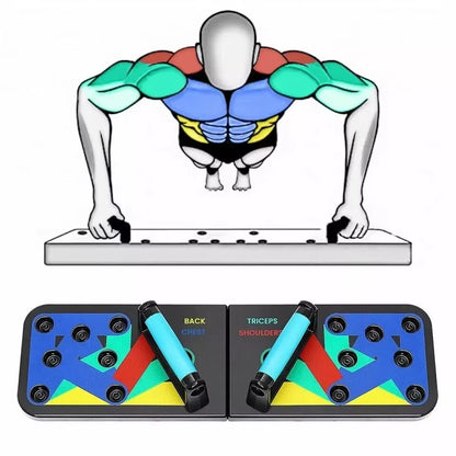 Ultimate 13-Function Push-Up Board - Portable Fitness Equipment for Muscle Building and Abdominal Enhancement